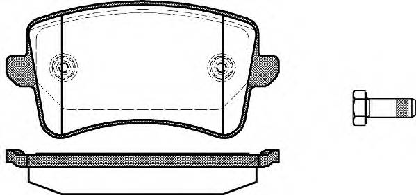 WOKING P12433.00 Комплект тормозных колодок,