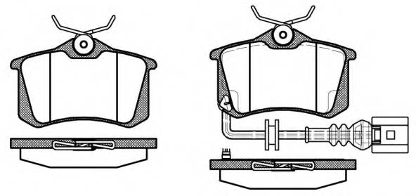 WOKING P3633.41 Комплект тормозных колодок,