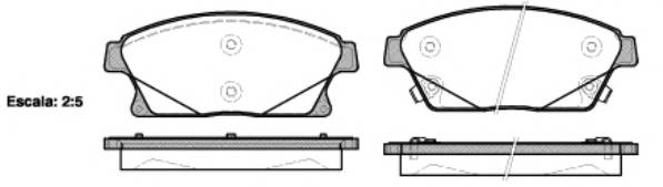 WOKING P15313.02 Комплект тормозных колодок,