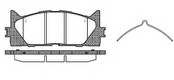 WOKING P13333.00 Комплект тормозных колодок,