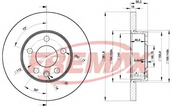 FREMAX BD-3018 Тормозной диск