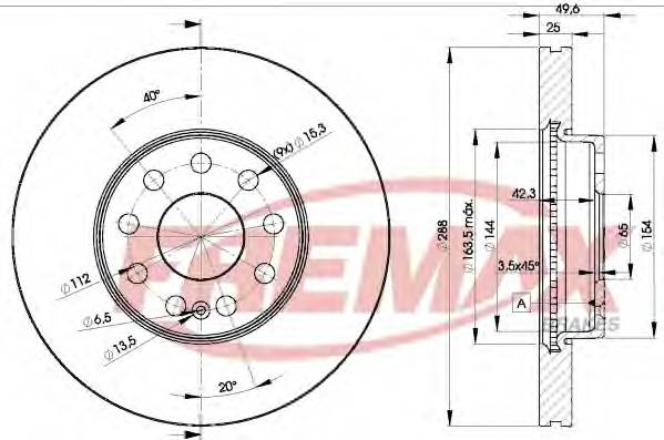 FREMAX BD-5615 Тормозной диск