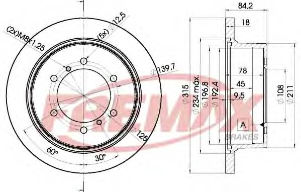 FREMAX BD-8797 Тормозной диск