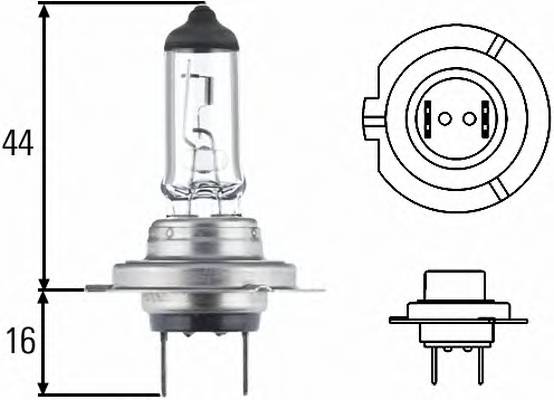 HELLA 8GH 007 157-241 Лампа накаливания, фара