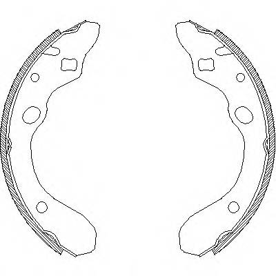 REMSA 4147.00 Комплект гальмівних колодок
