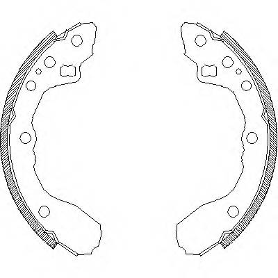 REMSA 4344.00 Комплект гальмівних колодок