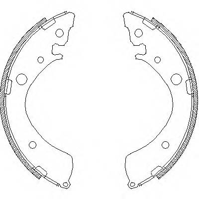 REMSA 4367.01 Комплект гальмівних колодок
