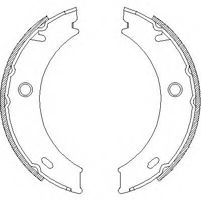REMSA 4714.01 Комплект гальмівних колодок,
