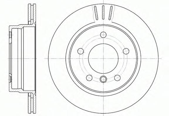 REMSA 6458.10 Тормозной диск