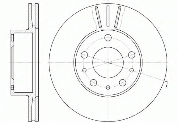 REMSA 6476.10 Тормозной диск