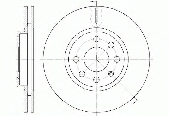 REMSA 6611.10 Тормозной диск