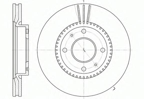 REMSA 6668.10 Тормозной диск