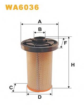 WIX FILTERS WA6036 Воздушный фильтр