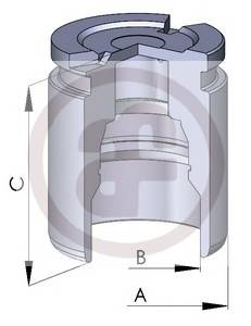 AUTOFREN SEINSA D025126 Поршень, корпус скобы