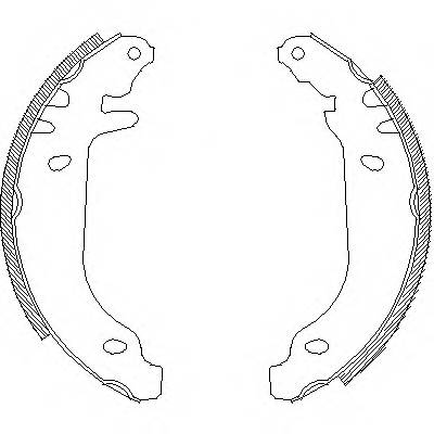 WOKING Z4169.00 Комплект гальмівних колодок