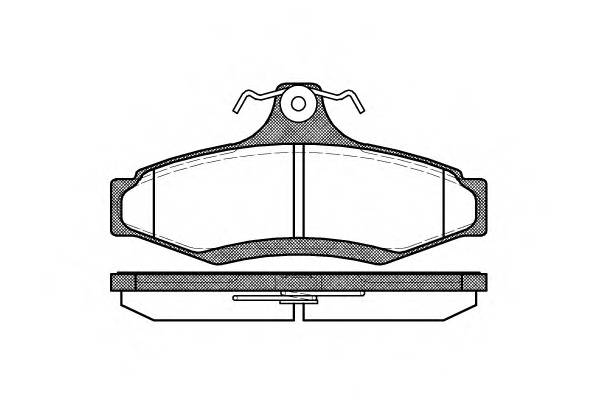 WOKING P7463.10 Комплект тормозных колодок,