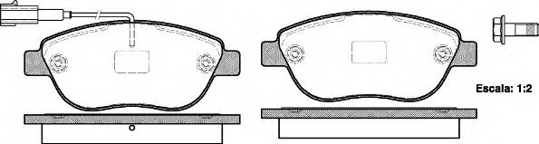 WOKING P9593.11 Комплект тормозных колодок,