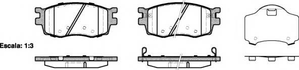 WOKING P13083.02 Комплект тормозных колодок,