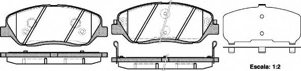 WOKING P13263.02 Комплект гальмівних колодок,