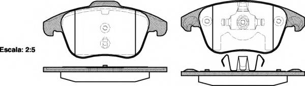 WOKING P13493.00 Комплект тормозных колодок,