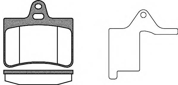 WOKING P9303.20 Комплект тормозных колодок,