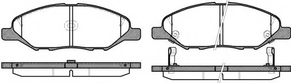 WOKING P13933.02 Комплект тормозных колодок,