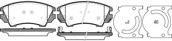 WOKING P12753.12 Комплект тормозных колодок,