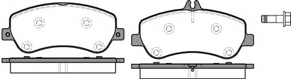 WOKING P12773.00 Комплект гальмівних колодок,