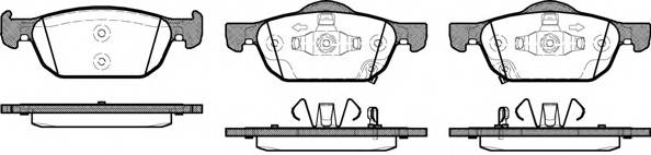 WOKING P12843.02 Комплект тормозных колодок,