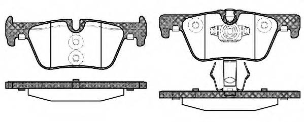 WOKING P15763.00 Комплект тормозных колодок,