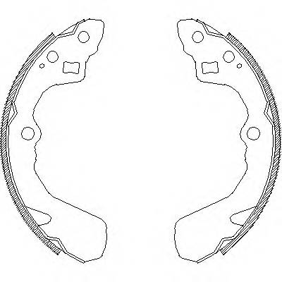 WOKING Z4386.00 Комплект гальмівних колодок