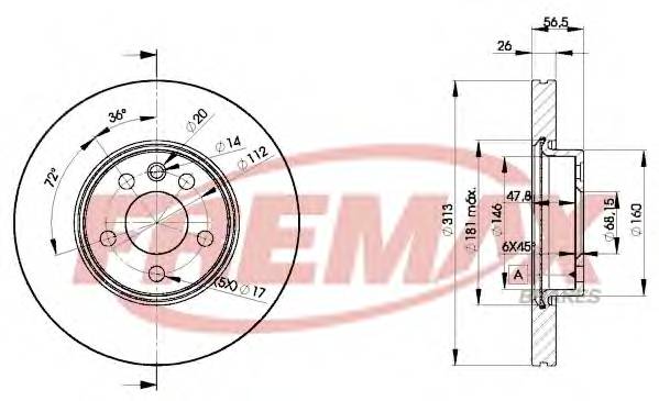 FREMAX BD-1530 Тормозной диск