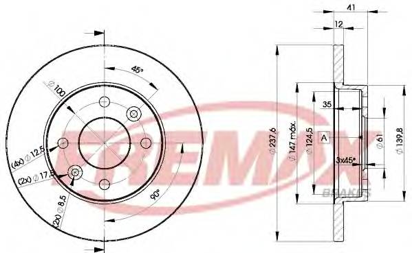 FREMAX BD-4705 Тормозной диск