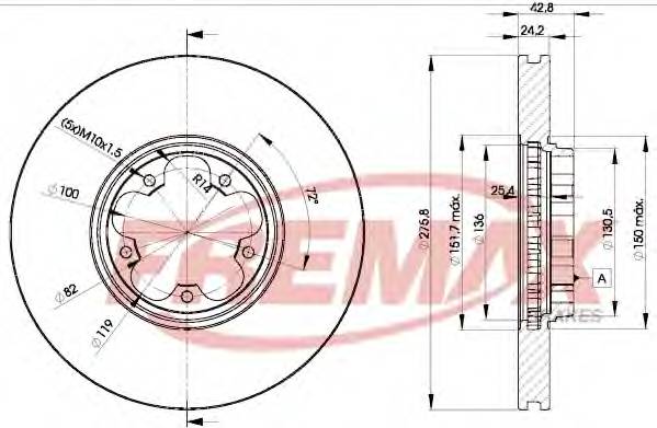 FREMAX BD-5612 Тормозной диск