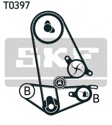 SKF VKMA 93011 Комплект ременя ГРМ