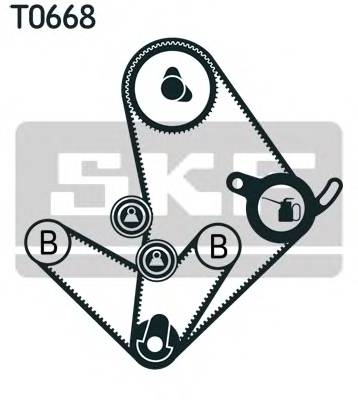 SKF VKMA 95010 Комплект ременя ГРМ