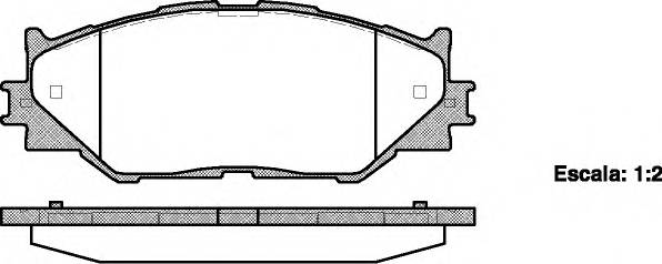 ROADHOUSE 21201.00 Комплект тормозных колодок,