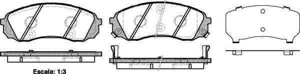 ROADHOUSE 21291.02 Комплект гальмівних колодок,