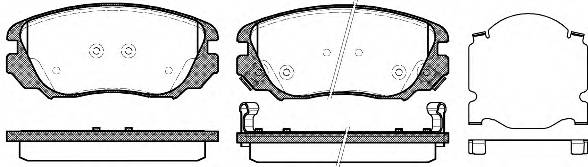 ROADHOUSE 21385.02 Комплект гальмівних колодок,