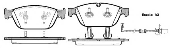 ROADHOUSE 21443.02 Комплект гальмівних колодок,