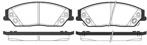 ROADHOUSE 21467.02 Комплект гальмівних колодок,