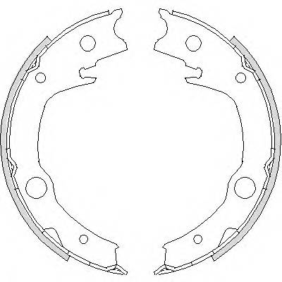 REMSA 4729.00 Комплект тормозных колодок,