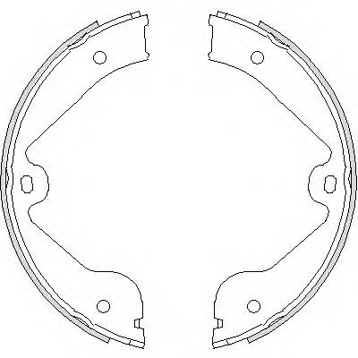 REMSA 4735.00 Комплект гальмівних колодок,