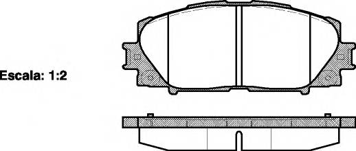 REMSA 1224.00 Комплект тормозных колодок,