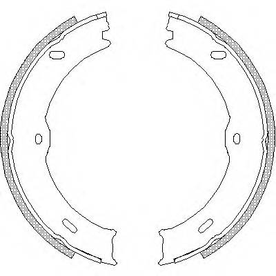 REMSA 4746.00 Комплект гальмівних колодок,