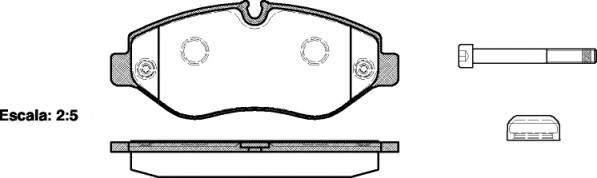 REMSA 1245.00 Комплект тормозных колодок,