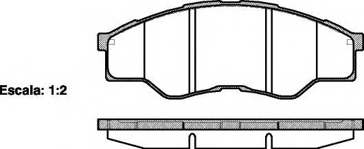 REMSA 1266.00 Комплект тормозных колодок,