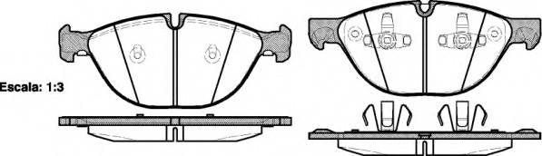 REMSA 1298.00 Комплект тормозных колодок,