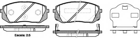 REMSA 1302.02 Комплект тормозных колодок,