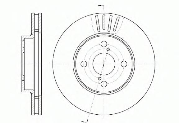 REMSA 6742.10 Тормозной диск